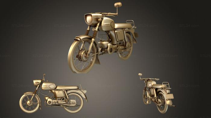 Автомобили и транспорт (Универсальный мотоцикл, CARS_1711) 3D модель для ЧПУ станка